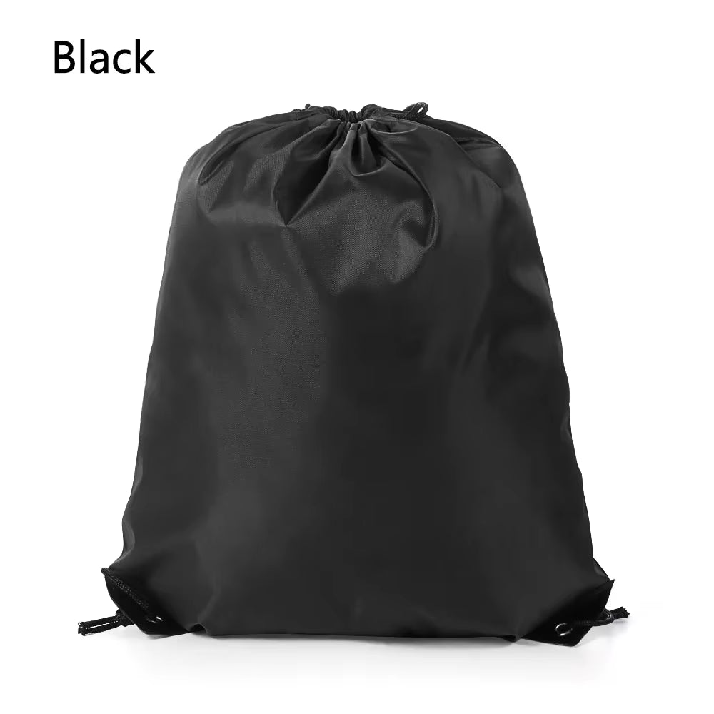 Polyester Drawstring School Book Bag Boys Girls Kids Adult Gym PE Kit Sack Dance Portable Travel Shopping Pouch Bag