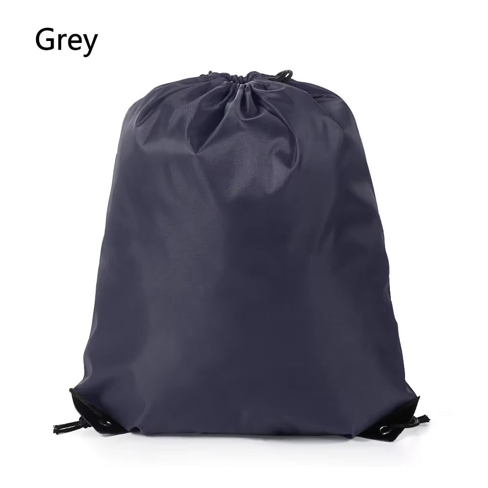 Polyester Drawstring School Book Bag Boys Girls Kids Adult Gym PE Kit Sack Dance Portable Travel Shopping Pouch Bag