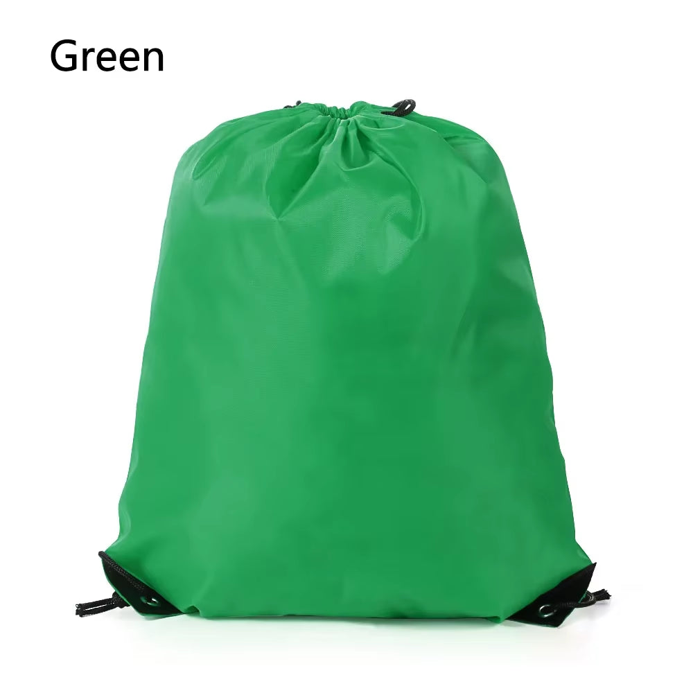 Polyester Drawstring School Book Bag Boys Girls Kids Adult Gym PE Kit Sack Dance Portable Travel Shopping Pouch Bag