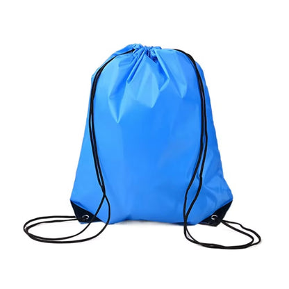Polyester Drawstring School Book Bag Boys Girls Kids Adult Gym PE Kit Sack Dance Portable Travel Shopping Pouch Bag