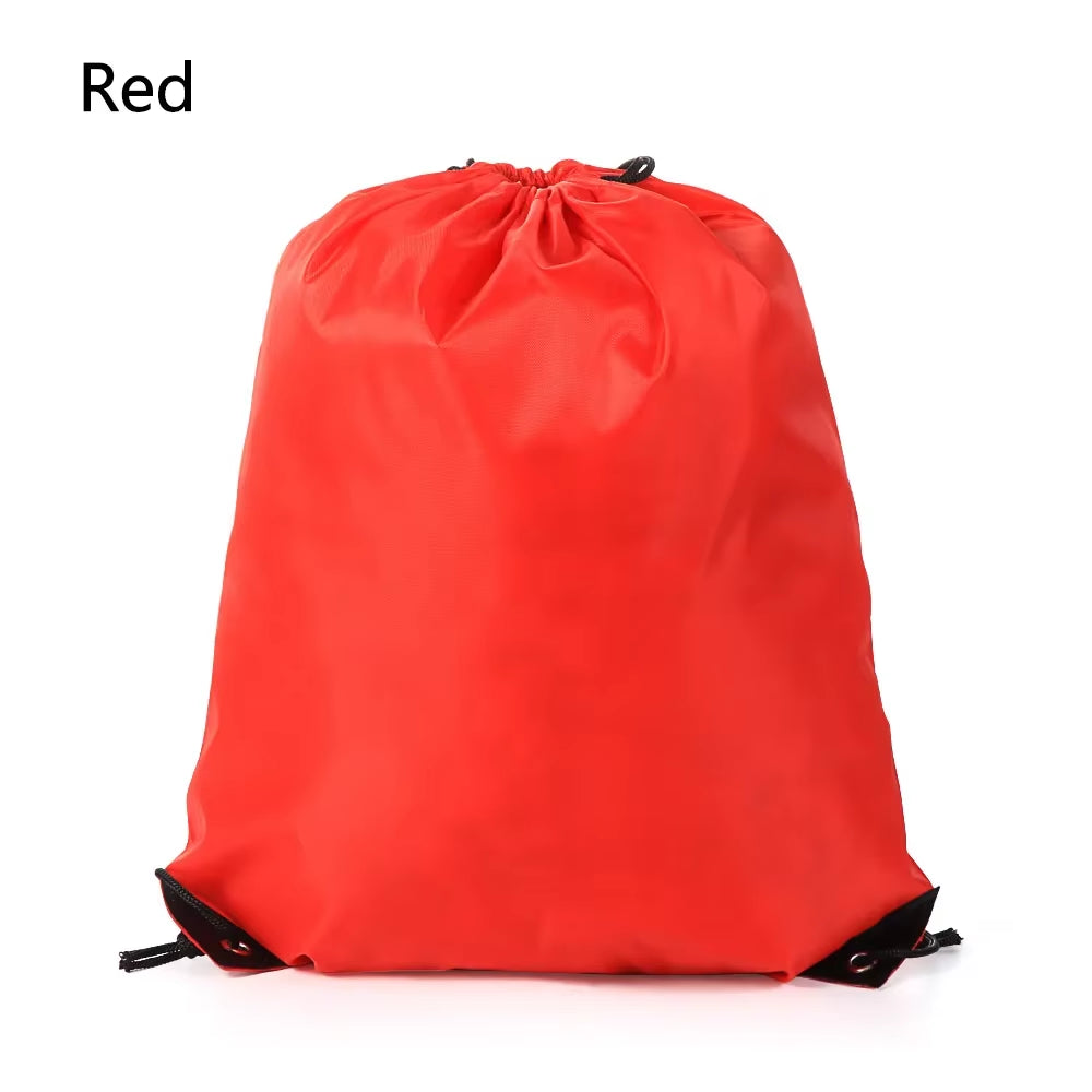Polyester Drawstring School Book Bag Boys Girls Kids Adult Gym PE Kit Sack Dance Portable Travel Shopping Pouch Bag