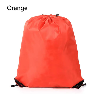 Polyester Drawstring School Book Bag Boys Girls Kids Adult Gym PE Kit Sack Dance Portable Travel Shopping Pouch Bag