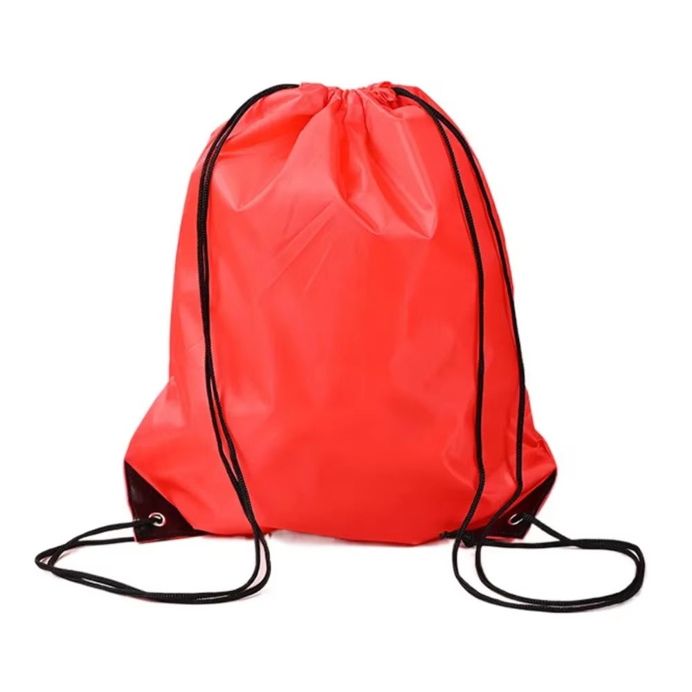 Polyester Drawstring School Book Bag Boys Girls Kids Adult Gym PE Kit Sack Dance Portable Travel Shopping Pouch Bag