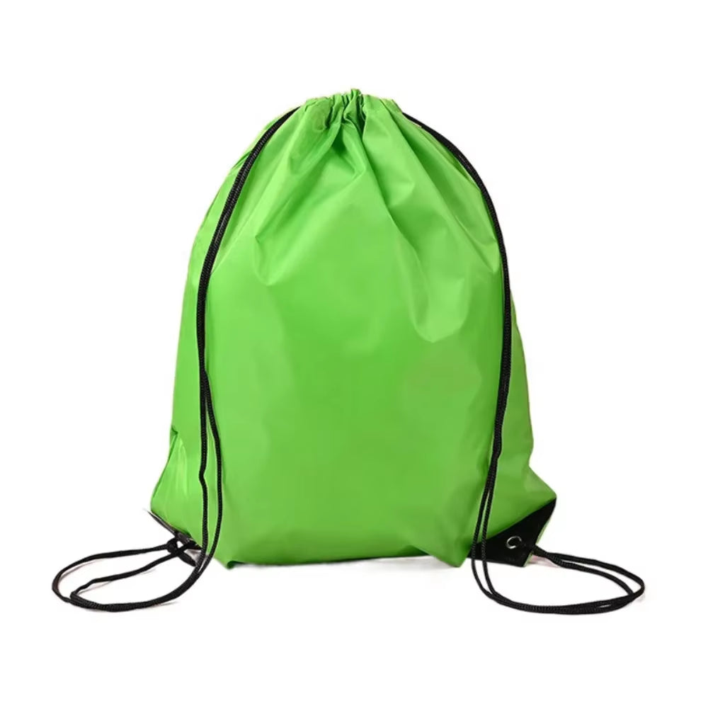 Polyester Drawstring School Book Bag Boys Girls Kids Adult Gym PE Kit Sack Dance Portable Travel Shopping Pouch Bag