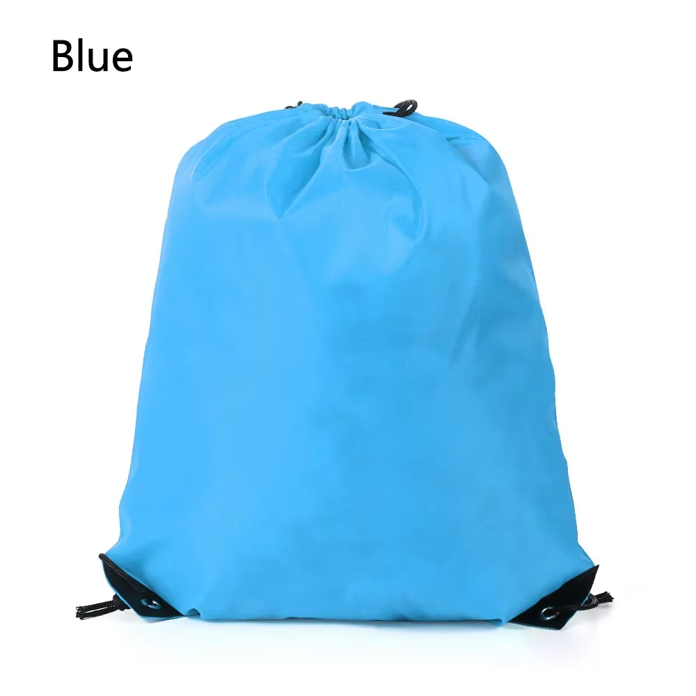 Polyester Drawstring School Book Bag Boys Girls Kids Adult Gym PE Kit Sack Dance Portable Travel Shopping Pouch Bag