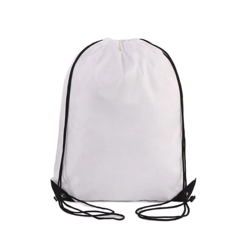 Polyester Drawstring School Book Bag Boys Girls Kids Adult Gym PE Kit Sack Dance Portable Travel Shopping Pouch Bag