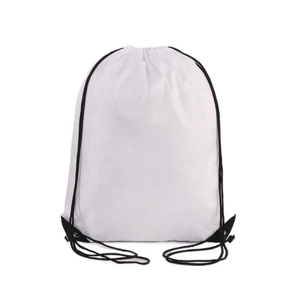 Polyester Drawstring School Book Bag Boys Girls Kids Adult Gym PE Kit Sack Dance Portable Travel Shopping Pouch Bag