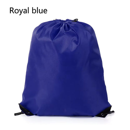 Polyester Drawstring School Book Bag Boys Girls Kids Adult Gym PE Kit Sack Dance Portable Travel Shopping Pouch Bag